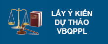 Lấy ý kiến dự thảo văn bản quy phạm pháp luật